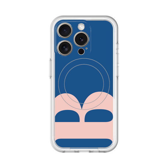 スリムプロテクションプレミアムケース with MagSafe［ オリジナル - initial color - B navy ］
