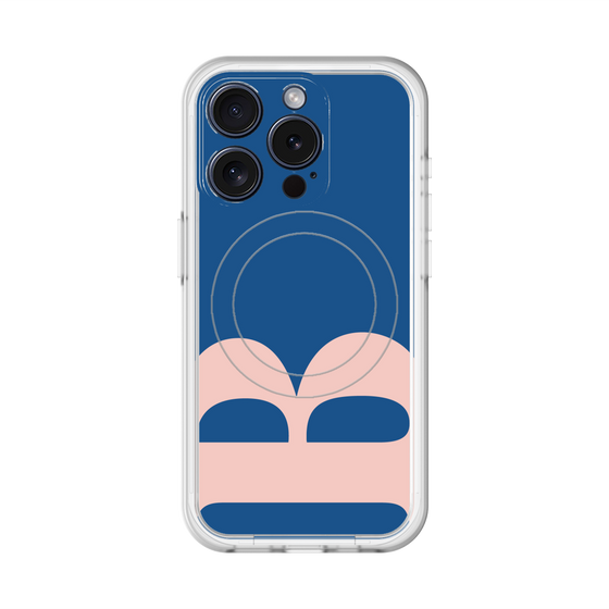 スリムプロテクションプレミアムケース with MagSafe［ オリジナル - initial color - B navy ］