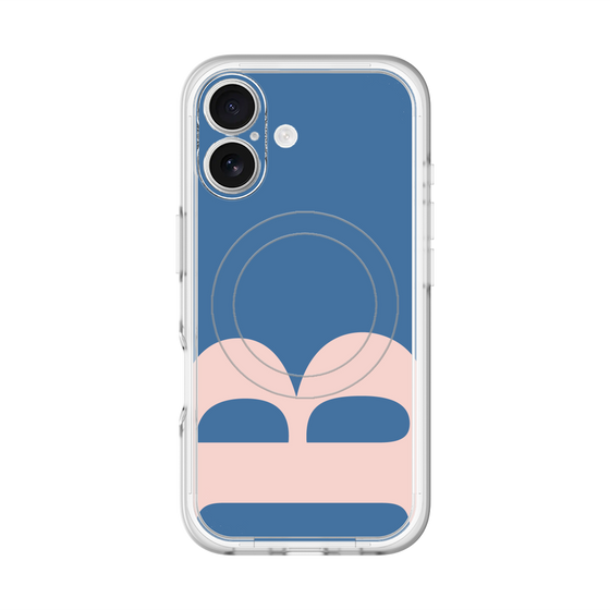 スリムプロテクションプレミアムケース with MagSafe［ オリジナル - initial color - B navy ］