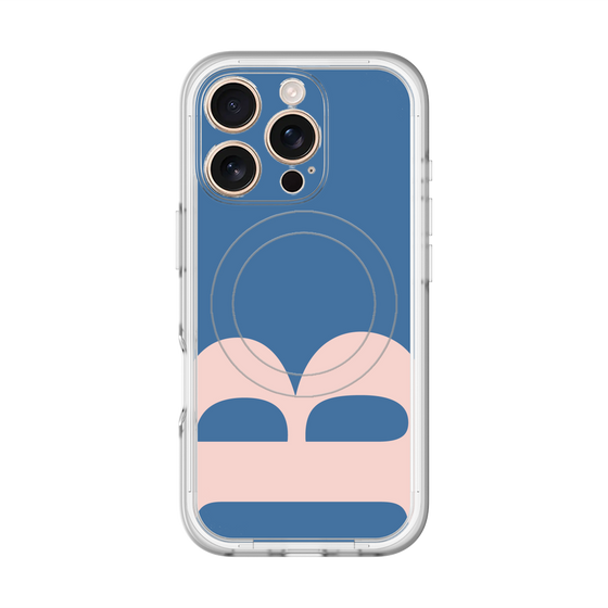 スリムプロテクションプレミアムケース with MagSafe［ オリジナル - initial color - B navy ］