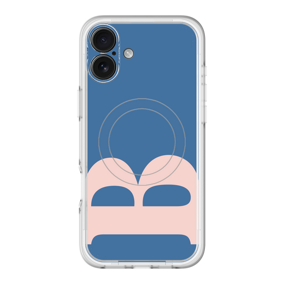 スリムプロテクションプレミアムケース with MagSafe［ オリジナル - initial color - B navy ］