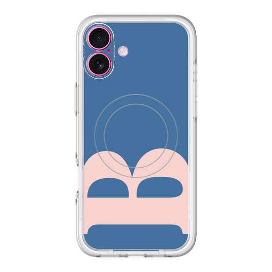 スリムプロテクションプレミアムケース with MagSafe［ オリジナル - initial color - B navy ］