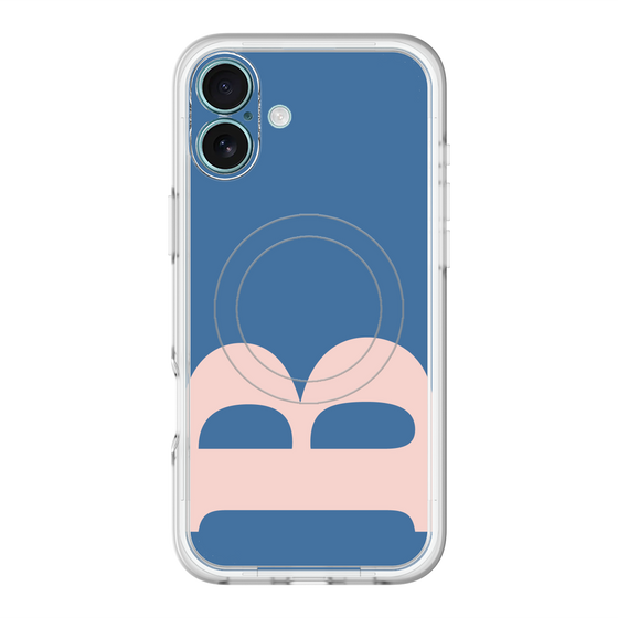 スリムプロテクションプレミアムケース with MagSafe［ オリジナル - initial color - B navy ］