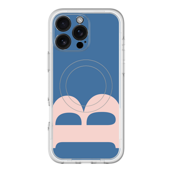 スリムプロテクションプレミアムケース with MagSafe［ オリジナル - initial color - B navy ］