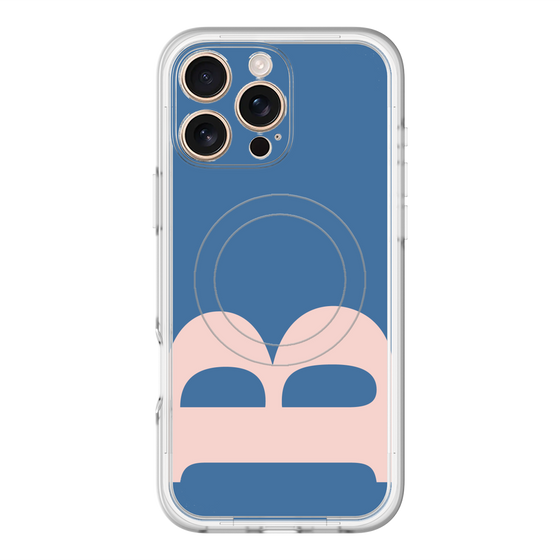 スリムプロテクションプレミアムケース with MagSafe［ オリジナル - initial color - B navy ］