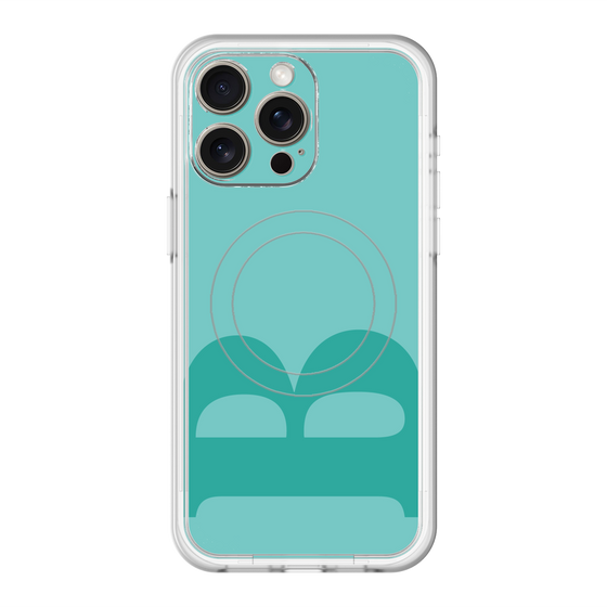 スリムプロテクションプレミアムケース with MagSafe［ オリジナル - initial color - B light green ］