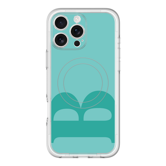 スリムプロテクションプレミアムケース with MagSafe［ オリジナル - initial color - B light green ］