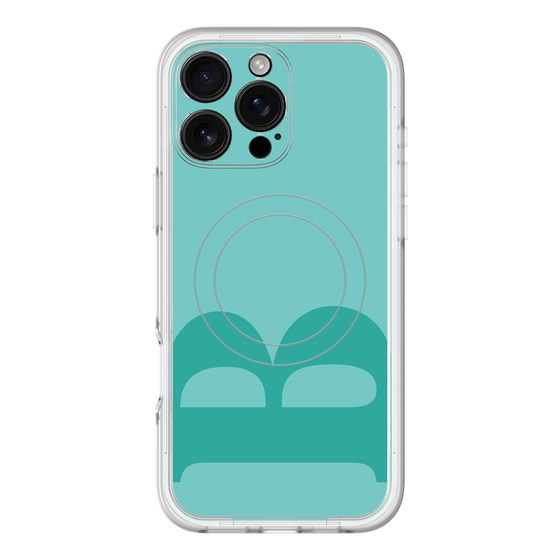 スリムプロテクションプレミアムケース with MagSafe［ オリジナル - initial color - B light green ］