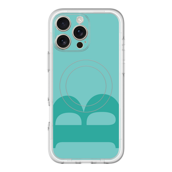 スリムプロテクションプレミアムケース with MagSafe［ オリジナル - initial color - B light green ］