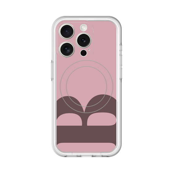 スリムプロテクションプレミアムケース with MagSafe［ オリジナル - initial color - B dusty pink ］