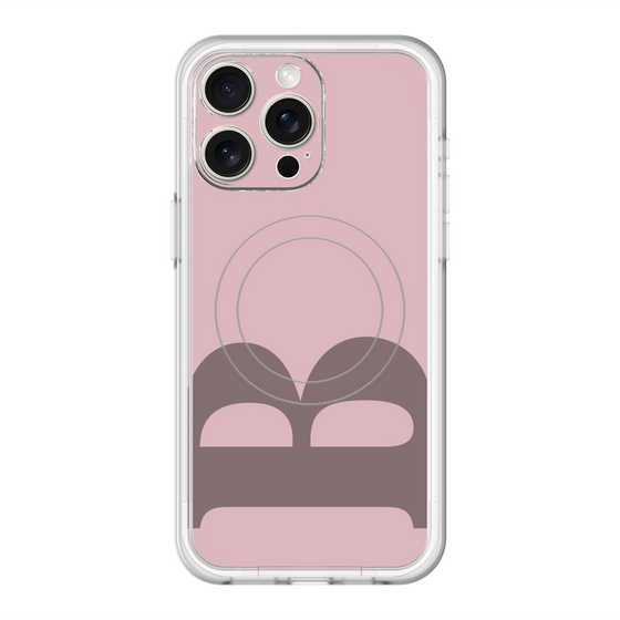 スリムプロテクションプレミアムケース with MagSafe［ オリジナル - initial color - B dusty pink ］