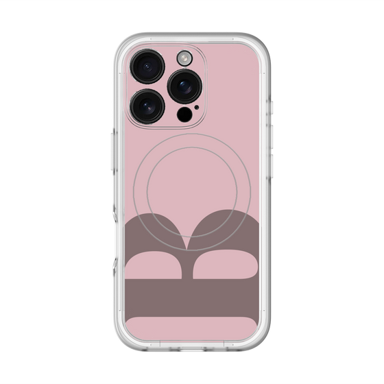 スリムプロテクションプレミアムケース with MagSafe［ オリジナル - initial color - B dusty pink ］