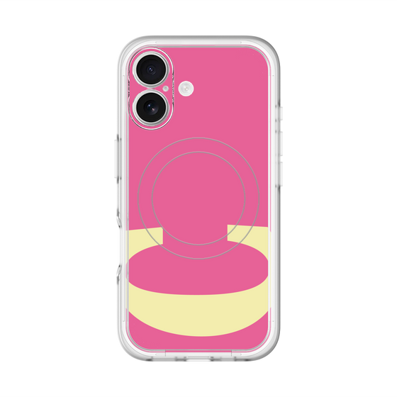 スリムプロテクションプレミアムケース with MagSafe［ オリジナル - initial color - C pink ］