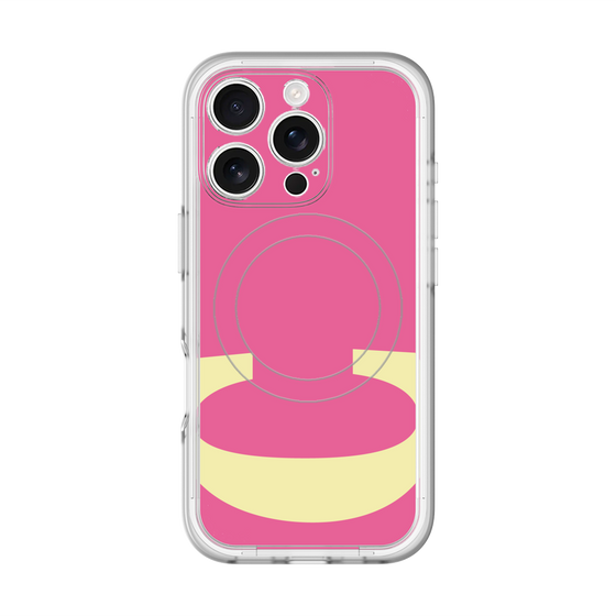 スリムプロテクションプレミアムケース with MagSafe［ オリジナル - initial color - C pink ］
