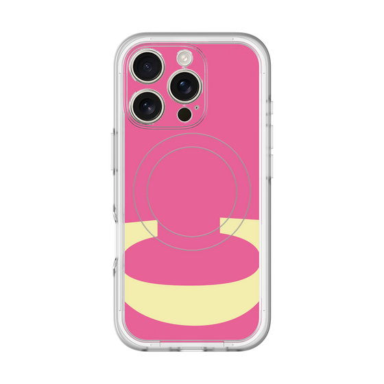スリムプロテクションプレミアムケース with MagSafe［ オリジナル - initial color - C pink ］