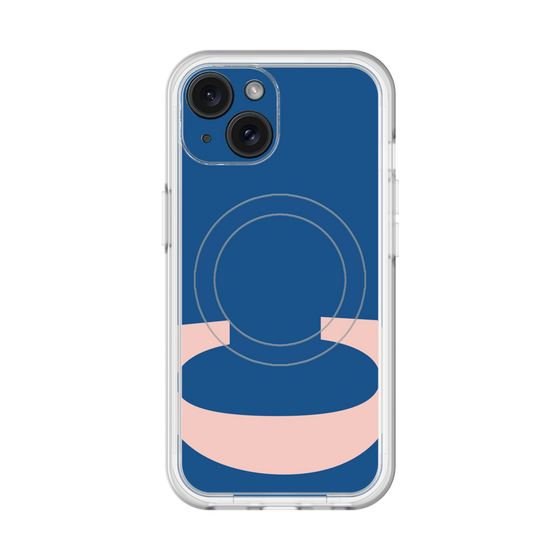 スリムプロテクションプレミアムケース with MagSafe［ オリジナル - initial color - C navy ］