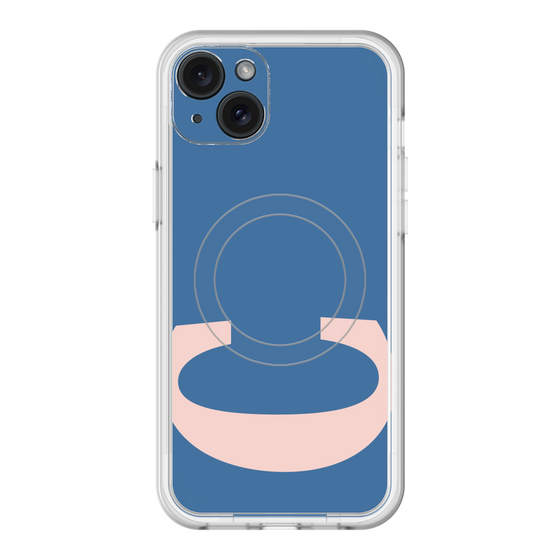 スリムプロテクションプレミアムケース with MagSafe［ オリジナル - initial color - C navy ］