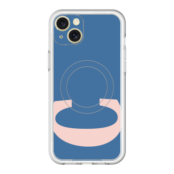 スリムプロテクションプレミアムケース with MagSafe［ オリジナル - initial color - C navy ］