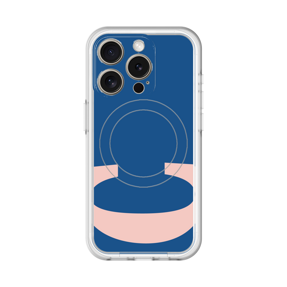 スリムプロテクションプレミアムケース with MagSafe［ オリジナル - initial color - C navy ］