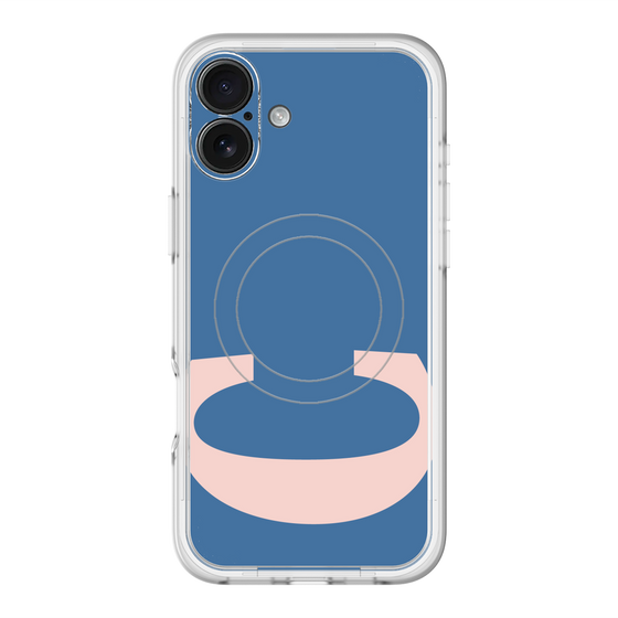 スリムプロテクションプレミアムケース with MagSafe［ オリジナル - initial color - C navy ］