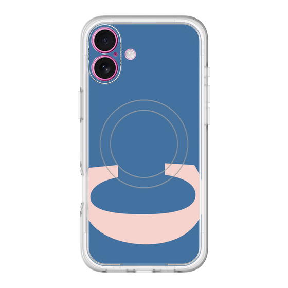スリムプロテクションプレミアムケース with MagSafe［ オリジナル - initial color - C navy ］