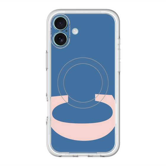 スリムプロテクションプレミアムケース with MagSafe［ オリジナル - initial color - C navy ］