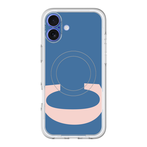 スリムプロテクションプレミアムケース with MagSafe［ オリジナル - initial color - C navy ］