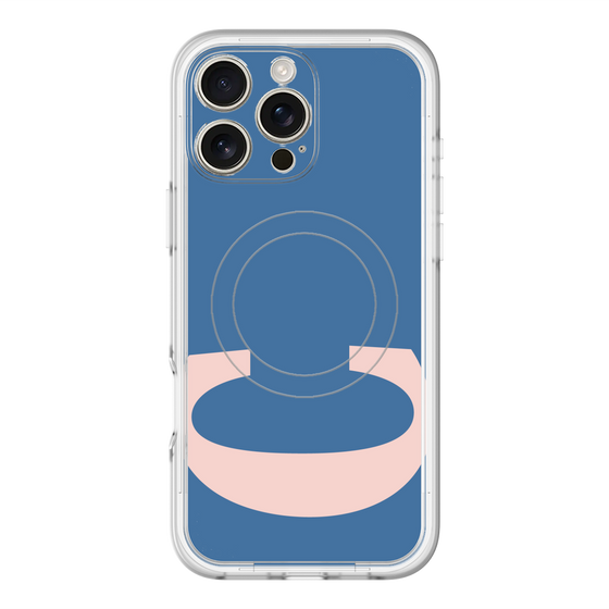 スリムプロテクションプレミアムケース with MagSafe［ オリジナル - initial color - C navy ］