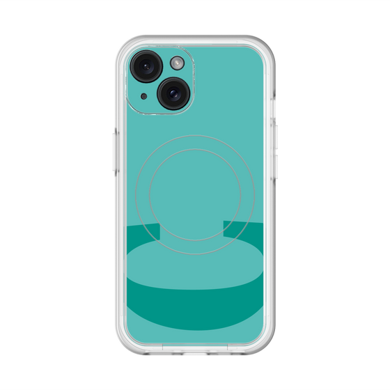 スリムプロテクションプレミアムケース with MagSafe［ オリジナル - initial color - C light green ］