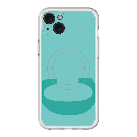 スリムプロテクションプレミアムケース with MagSafe［ オリジナル - initial color - C light green ］