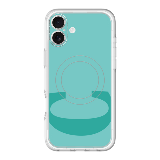スリムプロテクションプレミアムケース with MagSafe［ オリジナル - initial color - C light green ］
