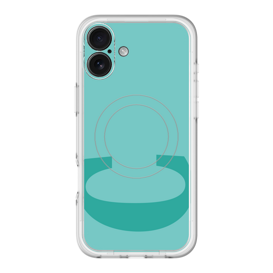 スリムプロテクションプレミアムケース with MagSafe［ オリジナル - initial color - C light green ］