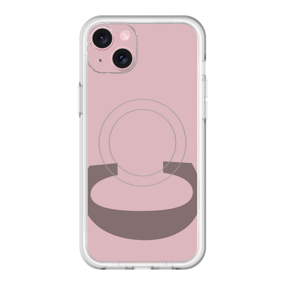 スリムプロテクションプレミアムケース with MagSafe［ オリジナル - initial color - C dusty pink ］