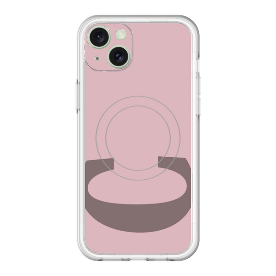スリムプロテクションプレミアムケース with MagSafe［ オリジナル - initial color - C dusty pink ］