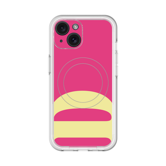 スリムプロテクションプレミアムケース with MagSafe［ オリジナル - initial color - D pink ］