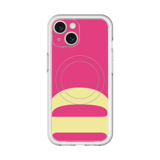 スリムプロテクションプレミアムケース with MagSafe［ オリジナル - initial color - D pink ］