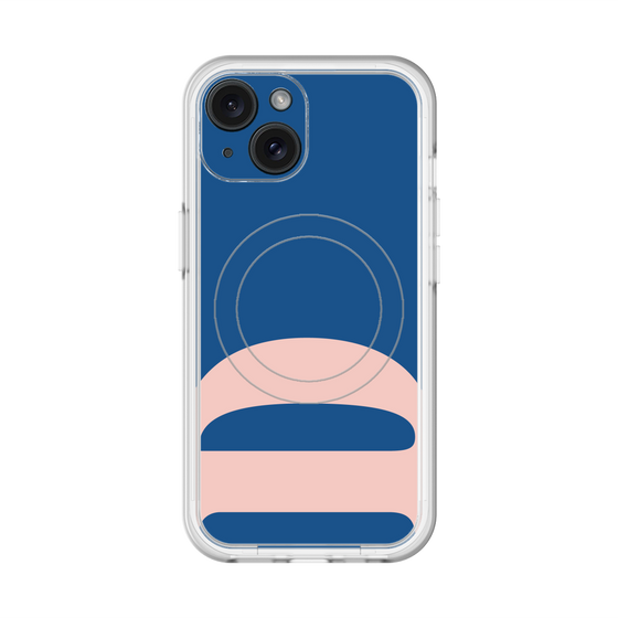 スリムプロテクションプレミアムケース with MagSafe［ オリジナル - initial color - D navy ］