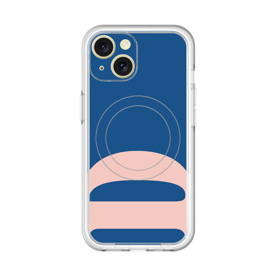 スリムプロテクションプレミアムケース with MagSafe［ オリジナル - initial color - D navy ］