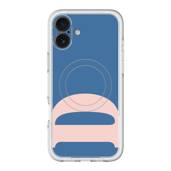 スリムプロテクションプレミアムケース with MagSafe［ オリジナル - initial color - D navy ］
