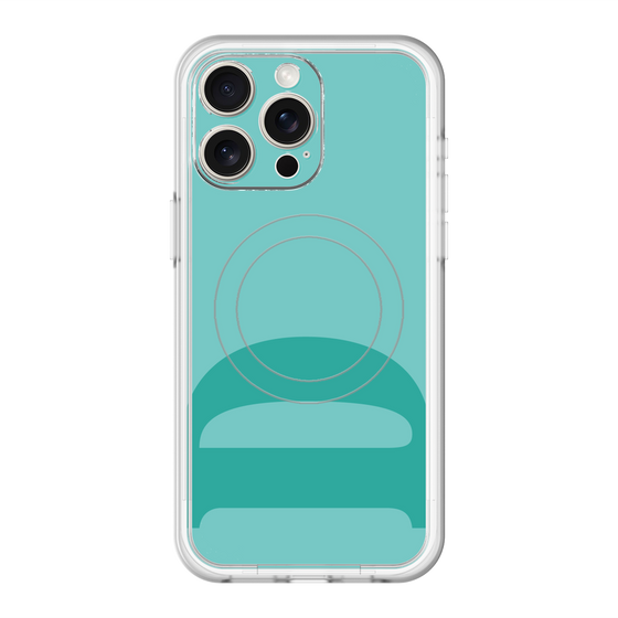スリムプロテクションプレミアムケース with MagSafe［ オリジナル - initial color - D light green ］