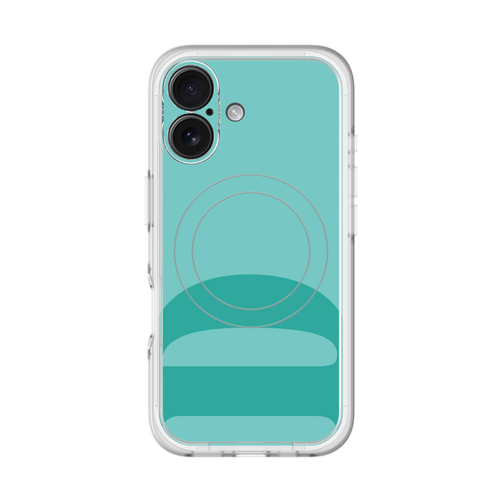 スリムプロテクションプレミアムケース with MagSafe［ オリジナル - initial color - D light green ］