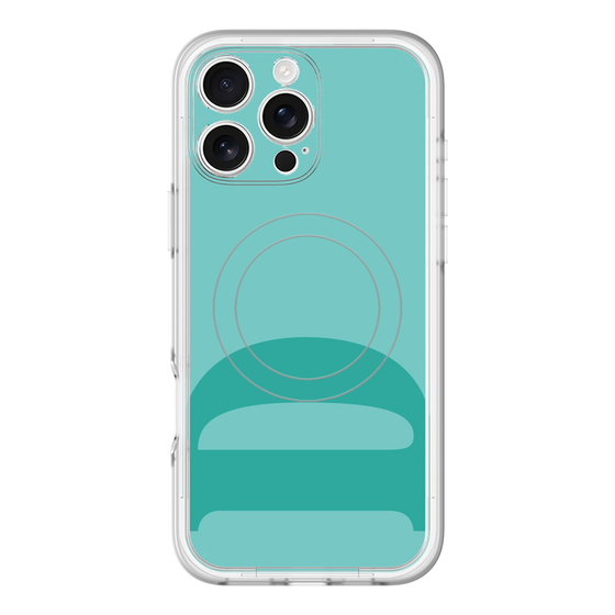 スリムプロテクションプレミアムケース with MagSafe［ オリジナル - initial color - D light green ］