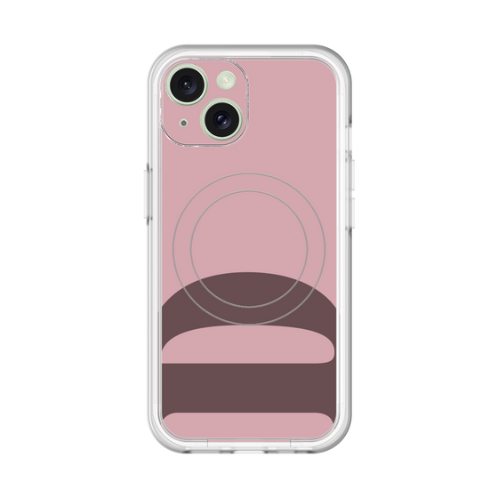 スリムプロテクションプレミアムケース with MagSafe［ オリジナル - initial color - D dusty pink ］