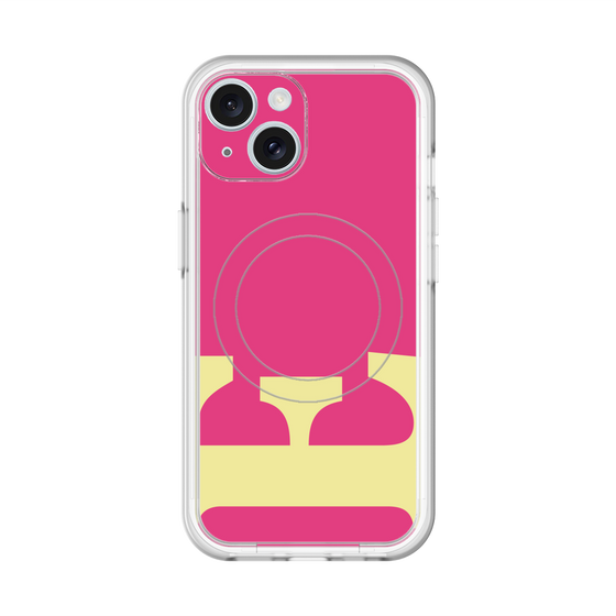 スリムプロテクションプレミアムケース with MagSafe［ オリジナル - initial color - E pink ］