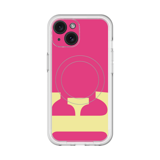 スリムプロテクションプレミアムケース with MagSafe［ オリジナル - initial color - E pink ］