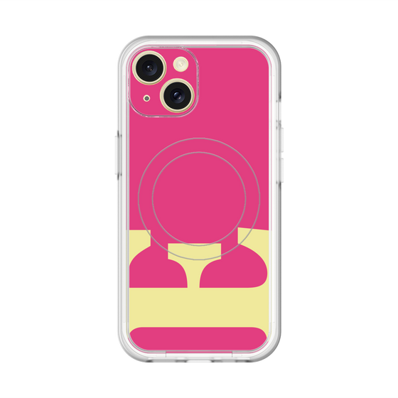 スリムプロテクションプレミアムケース with MagSafe［ オリジナル - initial color - E pink ］