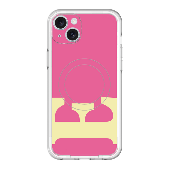 スリムプロテクションプレミアムケース with MagSafe［ オリジナル - initial color - E pink ］