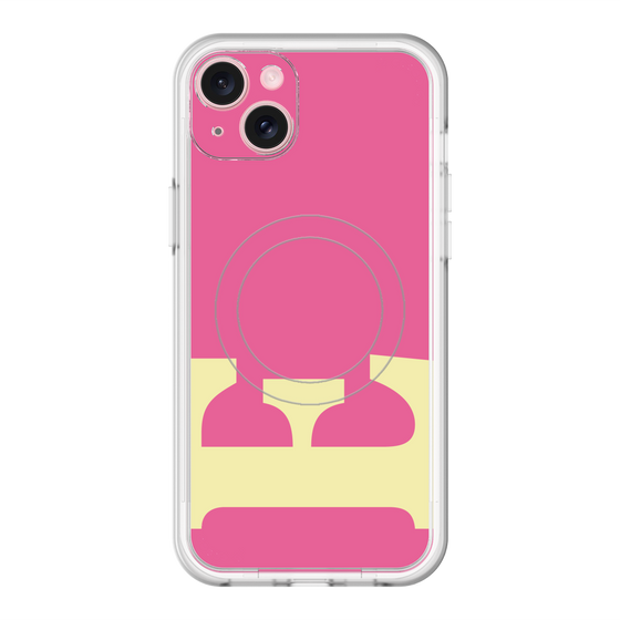 スリムプロテクションプレミアムケース with MagSafe［ オリジナル - initial color - E pink ］