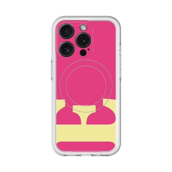 スリムプロテクションプレミアムケース with MagSafe［ オリジナル - initial color - E pink ］