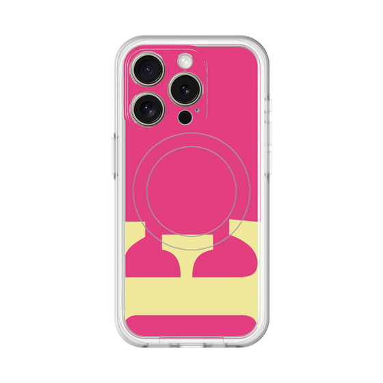 スリムプロテクションプレミアムケース with MagSafe［ オリジナル - initial color - E pink ］